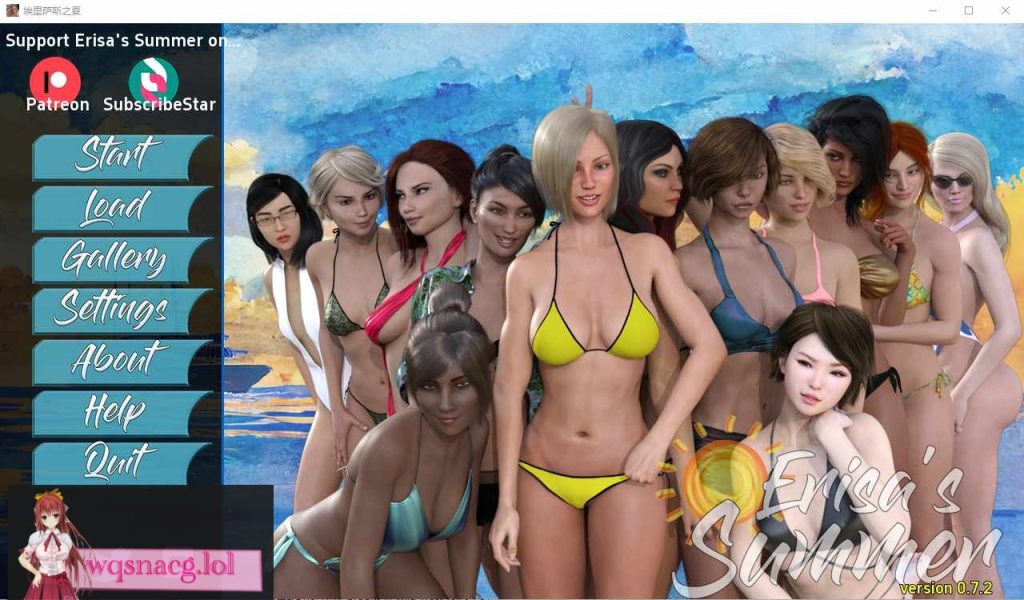 [SLG/汉化] 厄丽莎的夏天 Erisa’s Summer [v0.7.2] PC+安卓汉化版3.2G游戏中文版下载|无需安装解压即玩-千万少女
